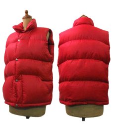 画像2: 1970-80's "THE NORTH FACE" RIP STOP Down Vest  RED　size S - M  (表記 S) (2)