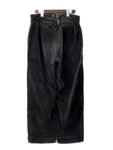 画像2: 1940-50's French "Le Favori " Cotton Corduroy Work Trousers  BLACK　size w 32 ~ 33 inch (表記 不明) (2)