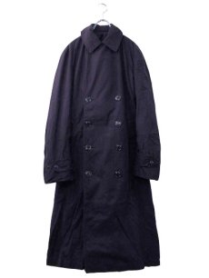 画像1: 1960-70's US NAVY  Trench Coat  color NAVY　size S - M  (表記 SMALL) (1)