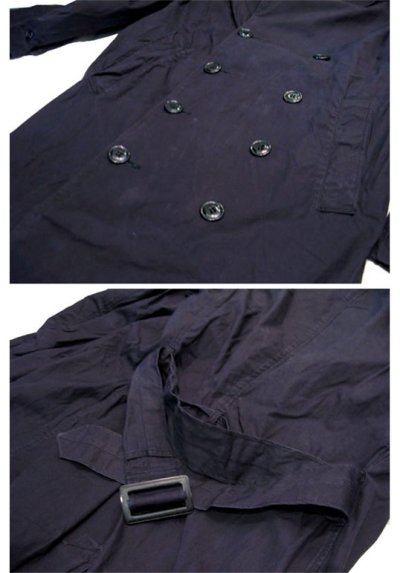 画像2: 1960-70's US NAVY  Trench Coat  color NAVY　size S - M  (表記 SMALL)