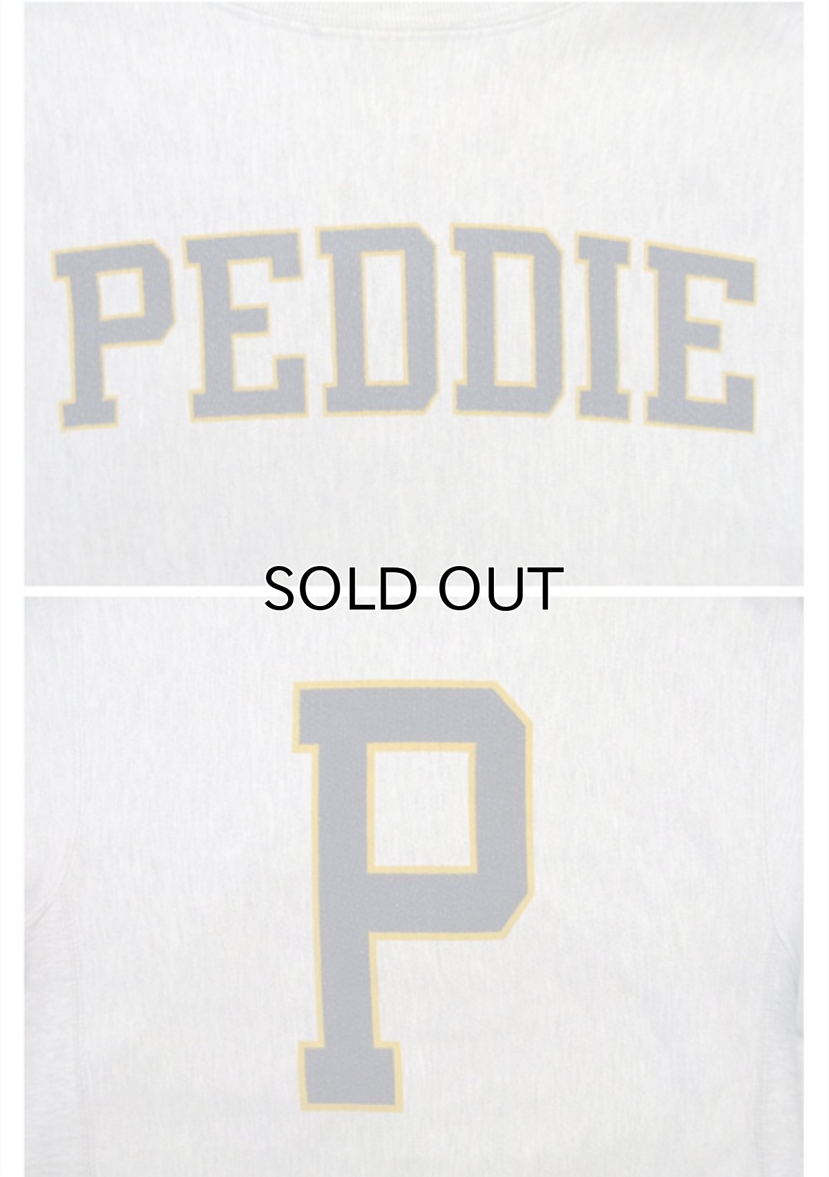 画像3: 1980's "champion" Reverse Weave "PEDDIE"  Grey 両面染み込み size S - M  (表記 MEDIUM) (3)