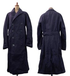 画像2: 1960-70's US NAVY  Trench Coat  color NAVY　size S - M  (表記 SMALL) (2)