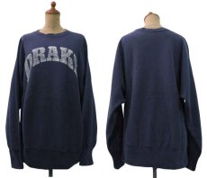 画像2: 1980's "champion" Reverse Weave "DRAKE"  NAVY　size M - L  (表記 LARGE) (2)