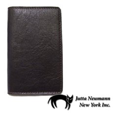 画像1: "JUTTA NEUMANN" Leather Card Case  color : BROWN / MASTERED   ONE SIZE (1)