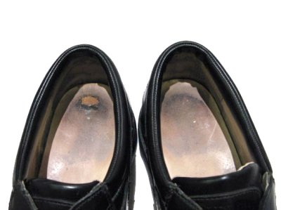 画像2: "JOHN FLUEVOG" UK Fire Pattern Leather Shoes BLACK/Cherry BROWN　 size 9 1/2  ( 27.5 cm )