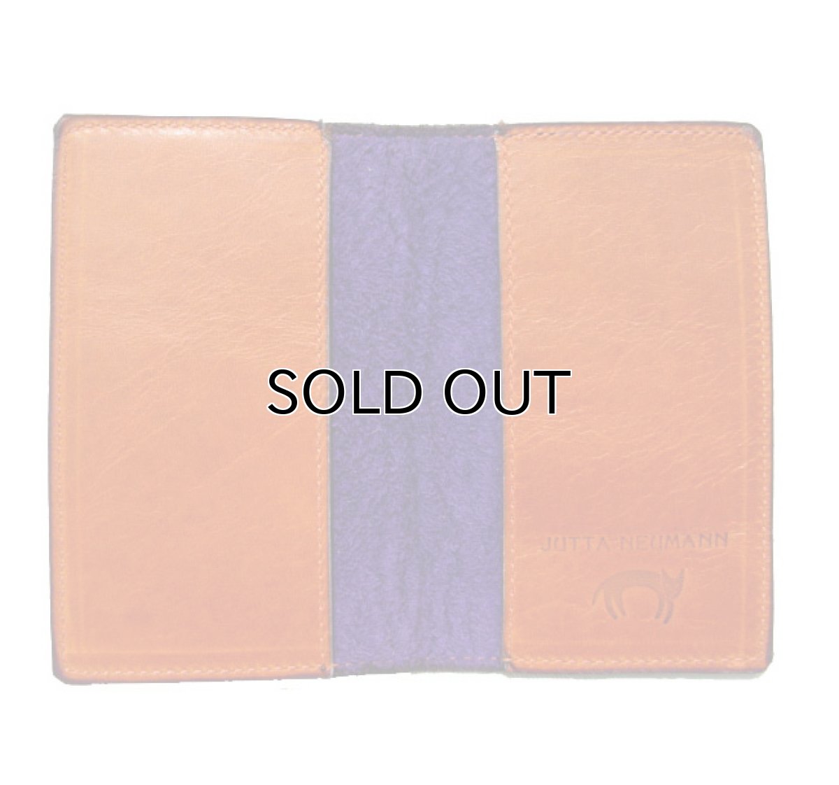 画像2: "JUTTA NEUMANN" Leather Card Case  color : 朱色 / PURPLE   ONE SIZE (2)