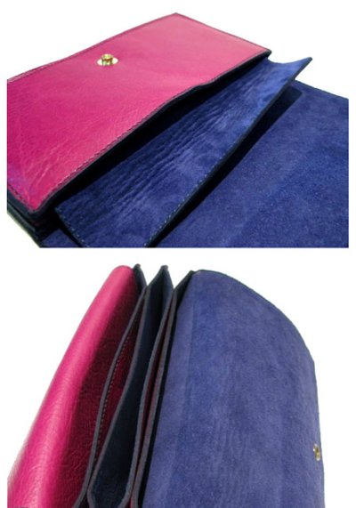 画像2: "JUTTA NEUMANN" Leather Wallet "the Waiter's Wallet"  color : PiNK  財布 ONE SIZE