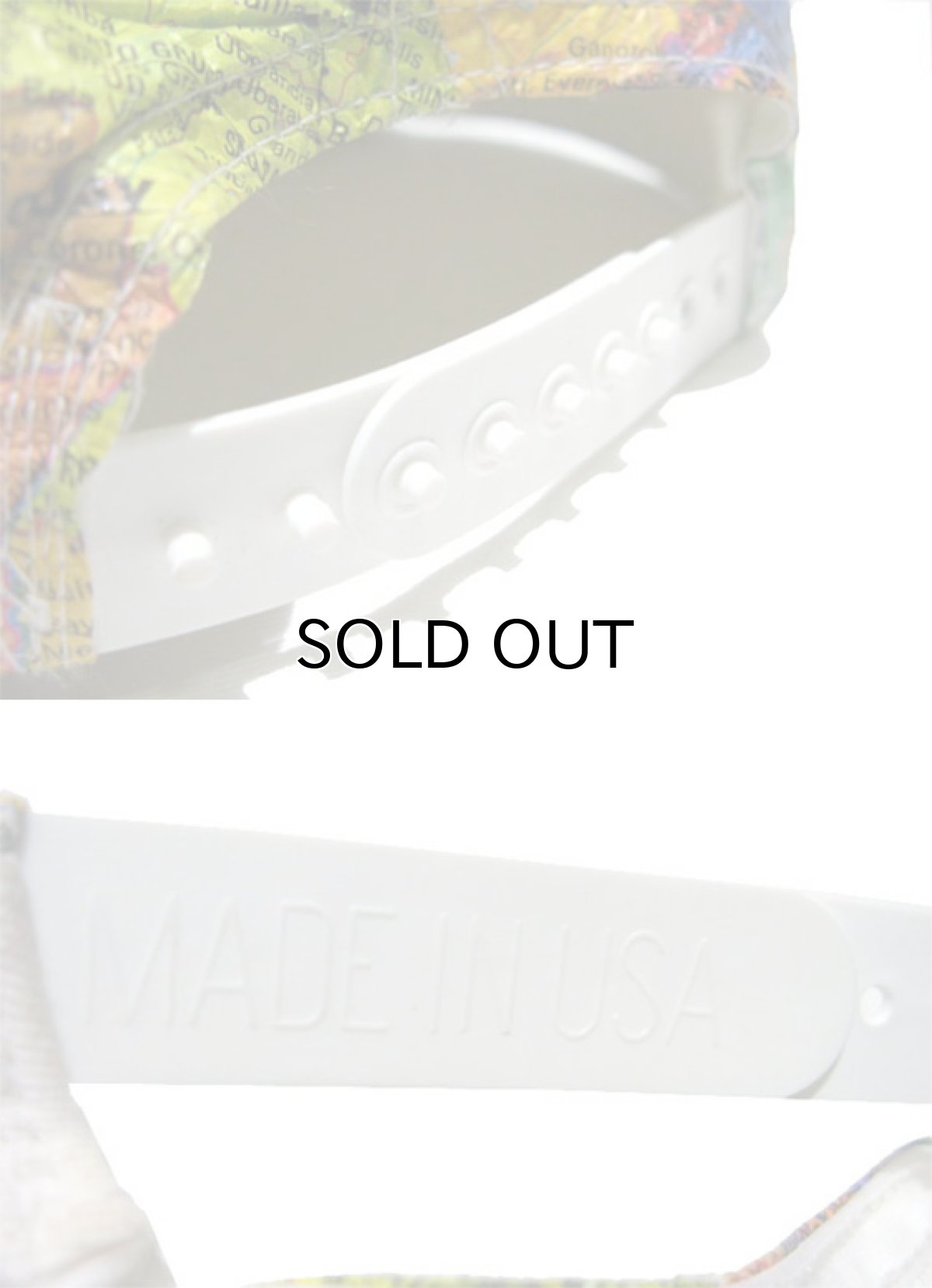 画像4: 1990's "LESLIE JODAN" TYVEK CAP　" WORLD MAP " (4)