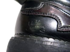 画像4: "JOHN FLUEVOG" UK Fire Pattern Leather Shoes BLACK/Cherry BROWN　 size 9 1/2  ( 27.5 cm ) (4)