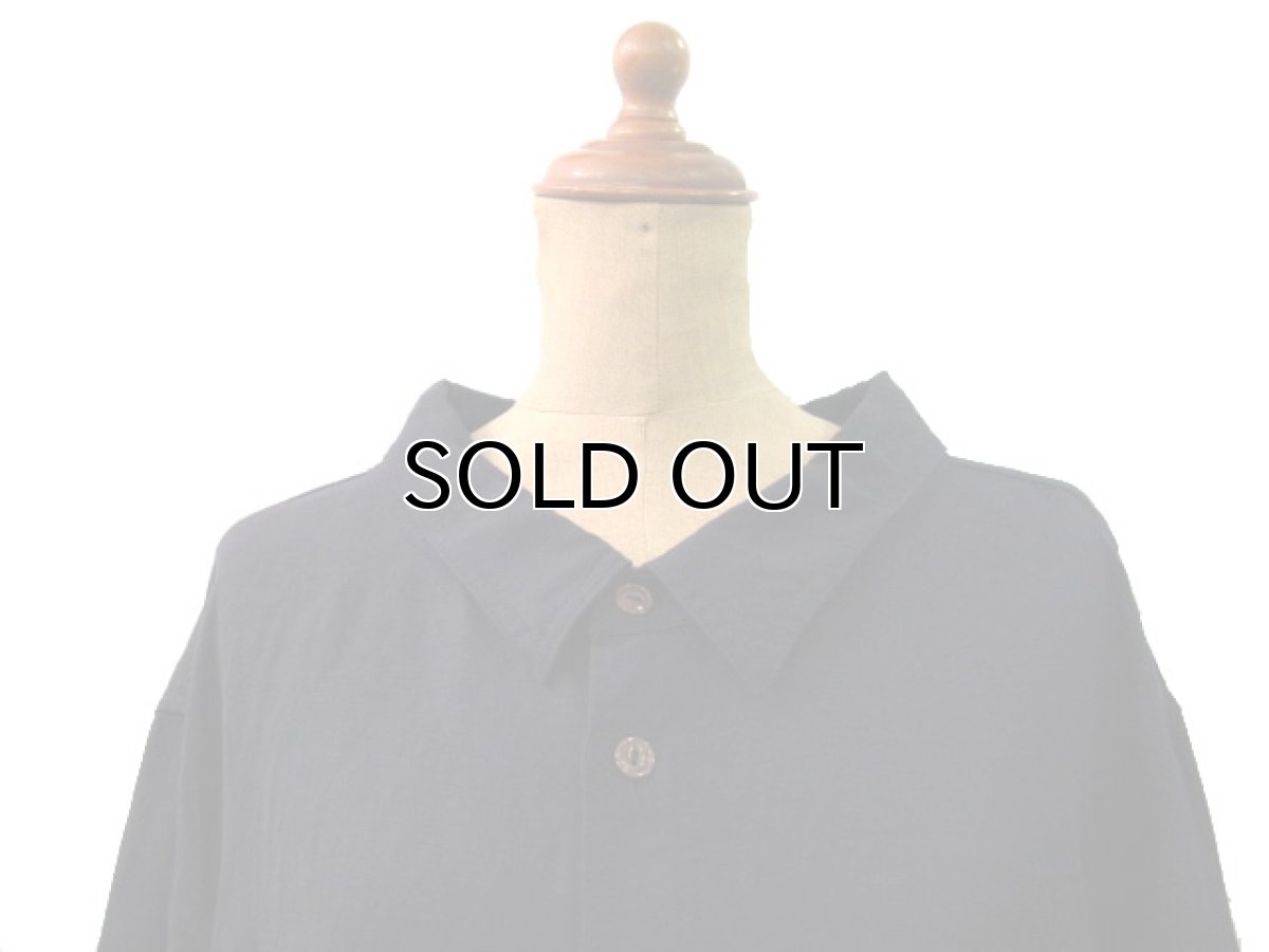 画像2: " Note and Pen the poem " ノートとペン 。 " The Swing Coat " Linen / Rayon　Dark Navy　ONE SIZE (2)