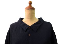 画像2: " Note and Pen the poem " ノートとペン 。 " The Swing Coat " Linen / Rayon　Dark Navy　ONE SIZE (2)