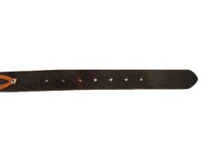 画像4: OLD COACH Leather Belt　BROWN　size w 31 inch ~ (4)