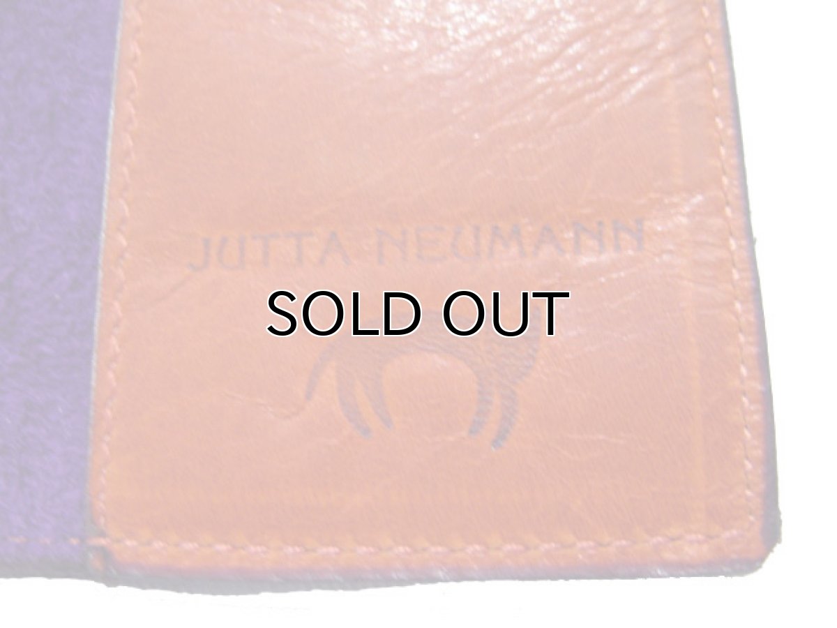 画像3: "JUTTA NEUMANN" Leather Card Case  color : 朱色 / PURPLE   ONE SIZE (3)
