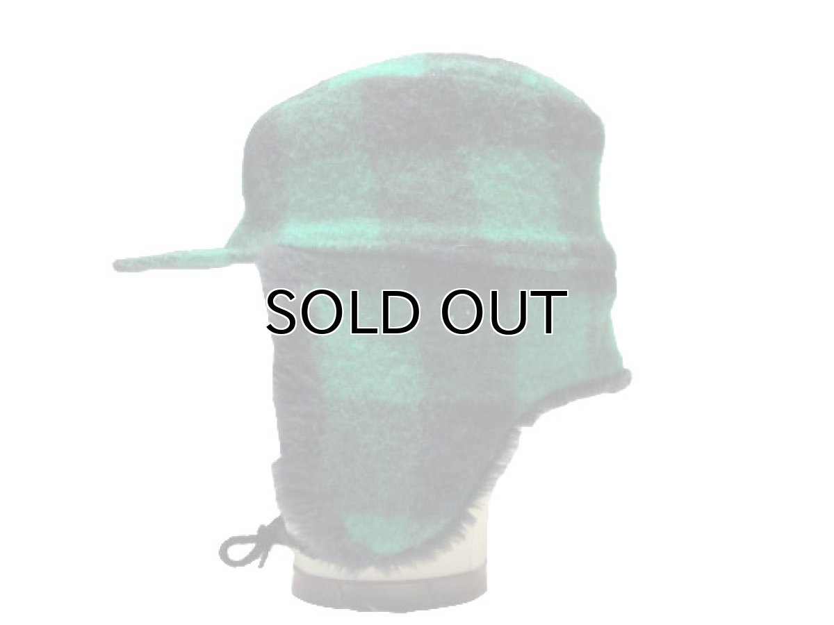 画像4: UNKNOWN OLD Green Check Wool x Boa Cap (4)