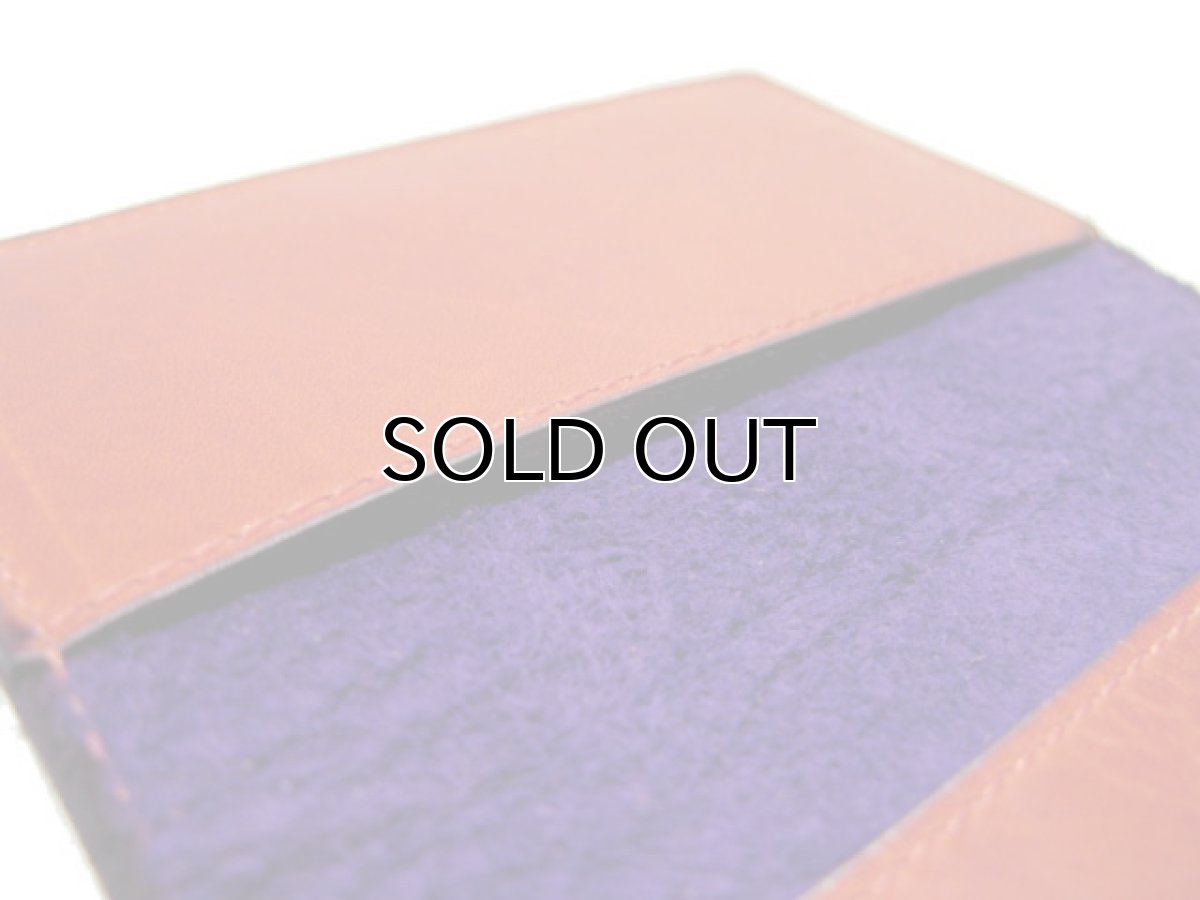 画像4: "JUTTA NEUMANN" Leather Card Case  color : 朱色 / PURPLE   ONE SIZE (4)