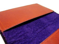 画像4: "JUTTA NEUMANN" Leather Card Case  color : 朱色 / PURPLE   ONE SIZE (4)