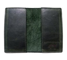 画像2: "JUTTA NEUMANN" Leather Card Case  color : Green / Green (2)