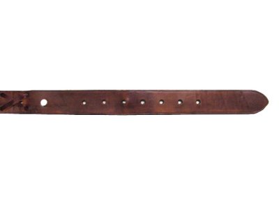 画像1: OLD COACH Leather Belt　BROWN　size w 31 inch ~