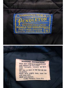 画像3: ~1960's "Pendleton" L/S Wool B.D. Shirts  BLUE　size L  (表記 16) (3)