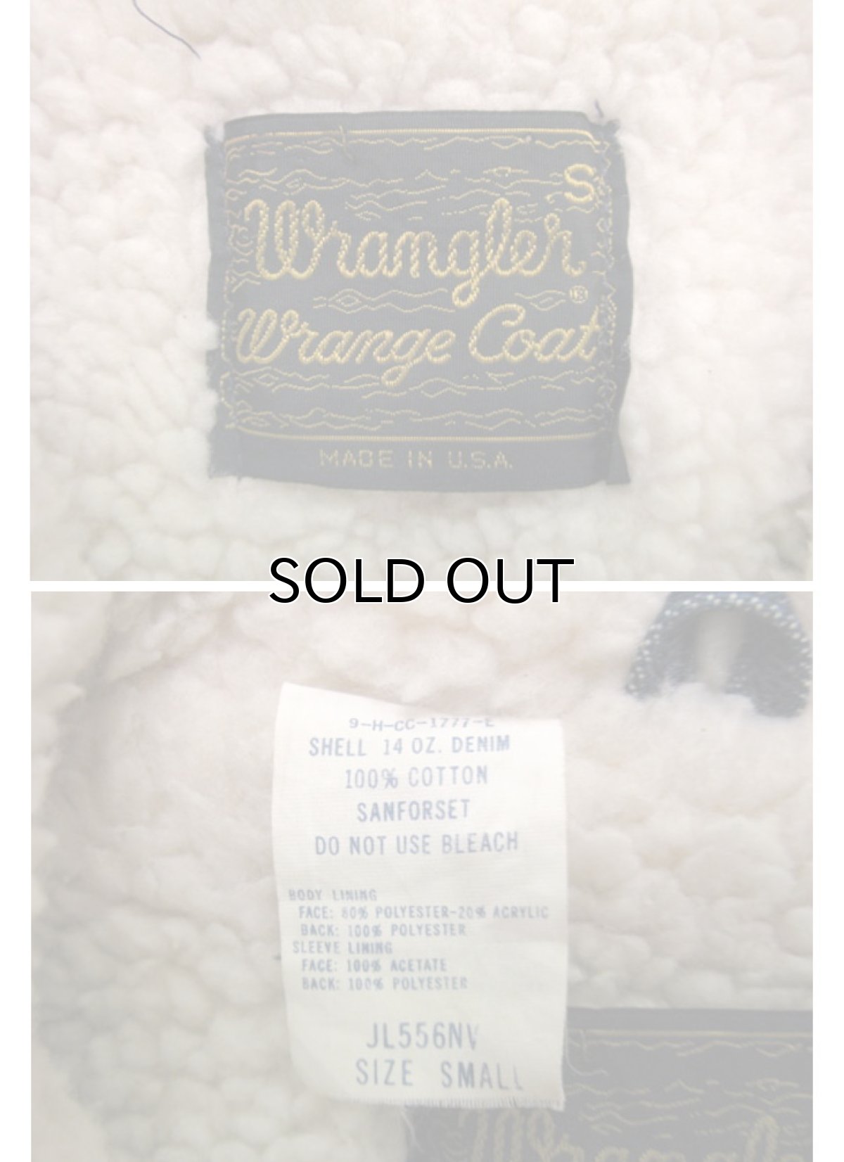画像5: 1970's  Wrangler  "Wrange Coat"  Denim Boa Jacket　size 表記 S (5)