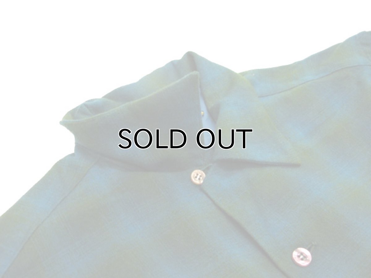 画像4: 1960's "Pendleton" L/S Ombrer Check Wool Shirts  Green size M - L  (表記 M) (4)