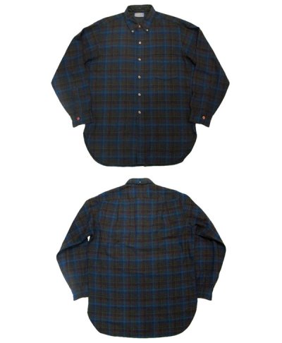 画像1: ~1960's "Pendleton" L/S Wool B.D. Shirts  BLUE　size L  (表記 16)