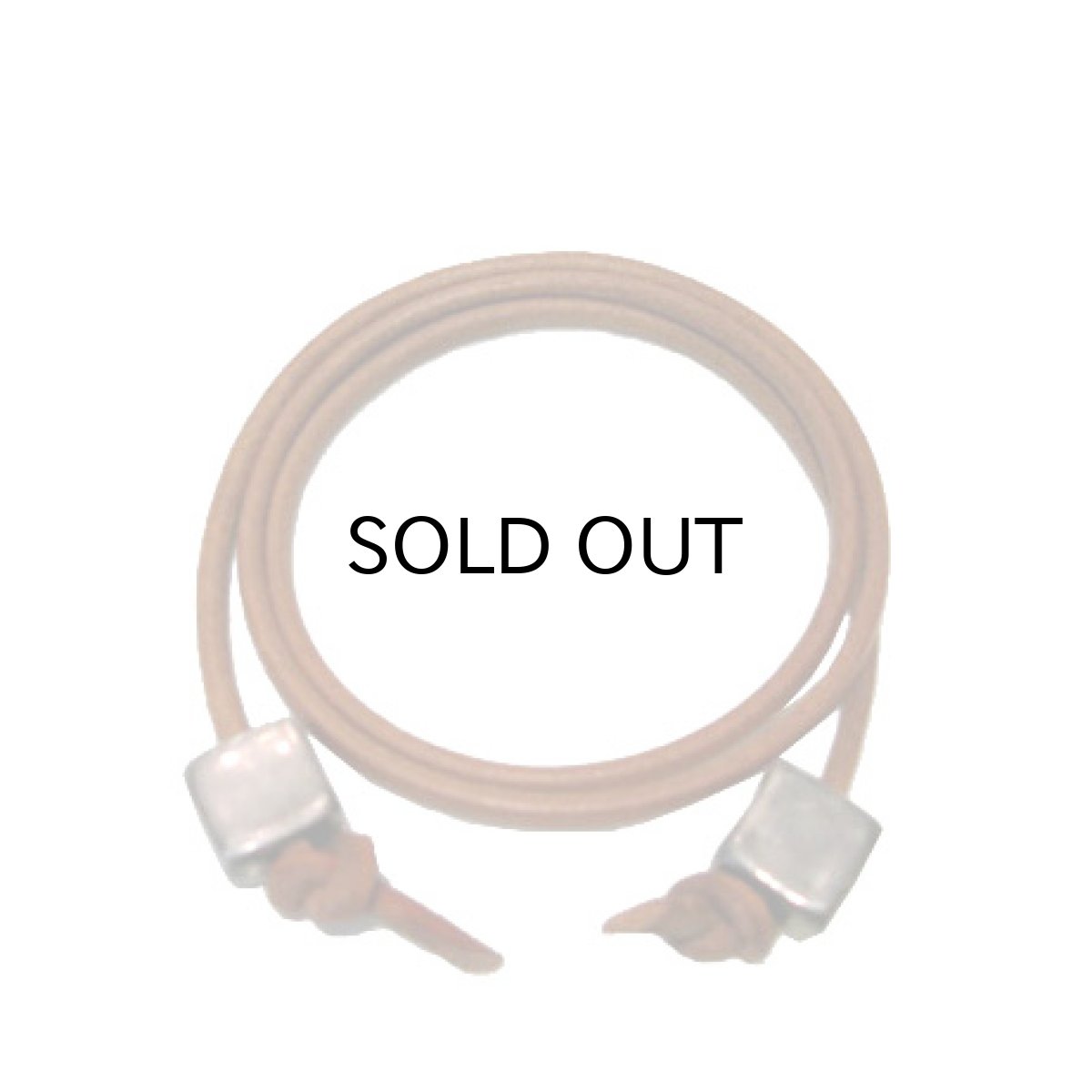 画像2: "JUTTA NEUMANN" Cord Neck Lace  color : TAN / SILVER (2)