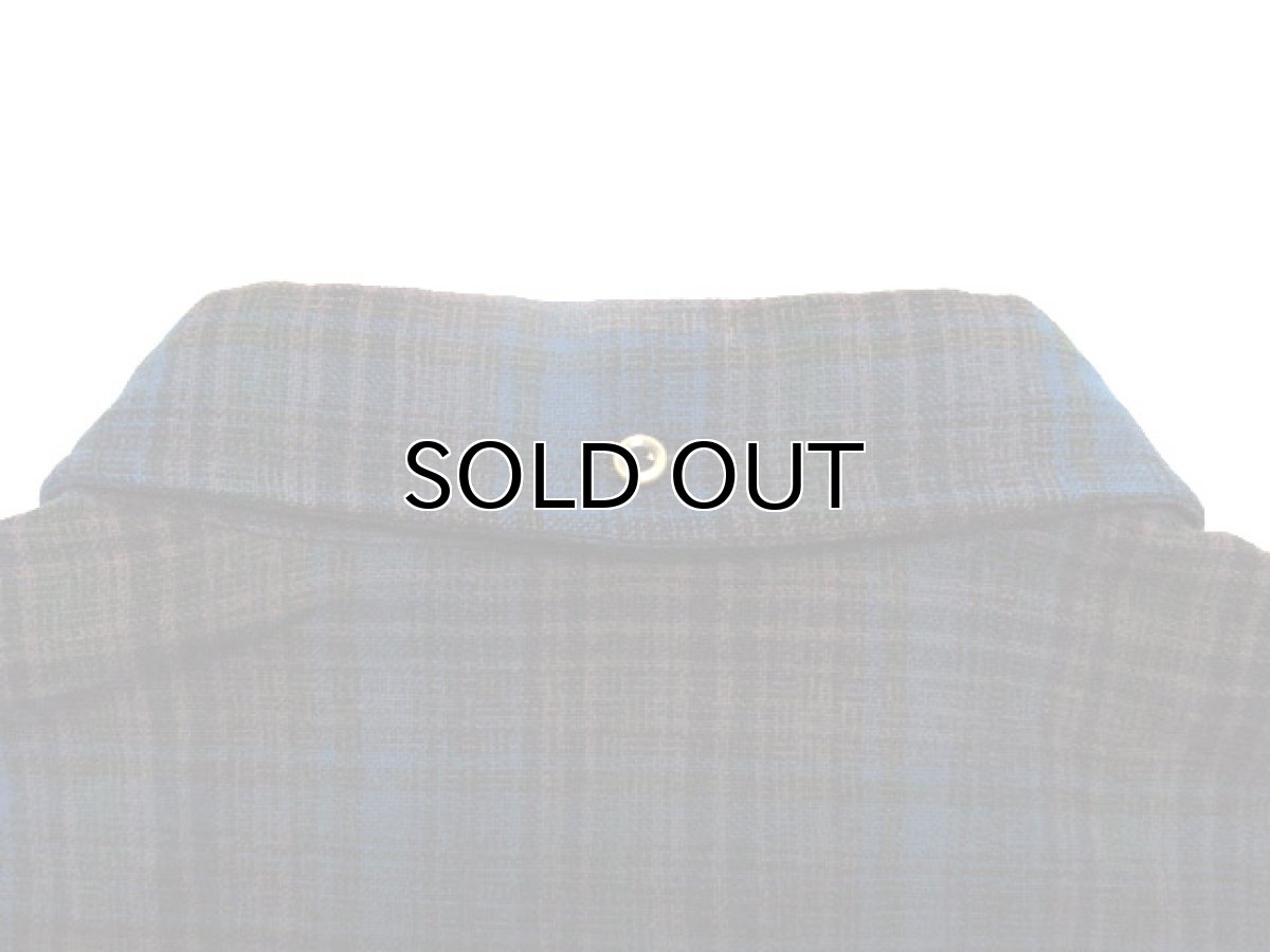 画像4: ~1960's "Pendleton" L/S Wool B.D. Shirts  BLUE　size L  (表記 16) (4)