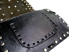 画像5: OLD Europe Coin Leather Shoulder Bag  BLACK　13cm x 19cm (5)