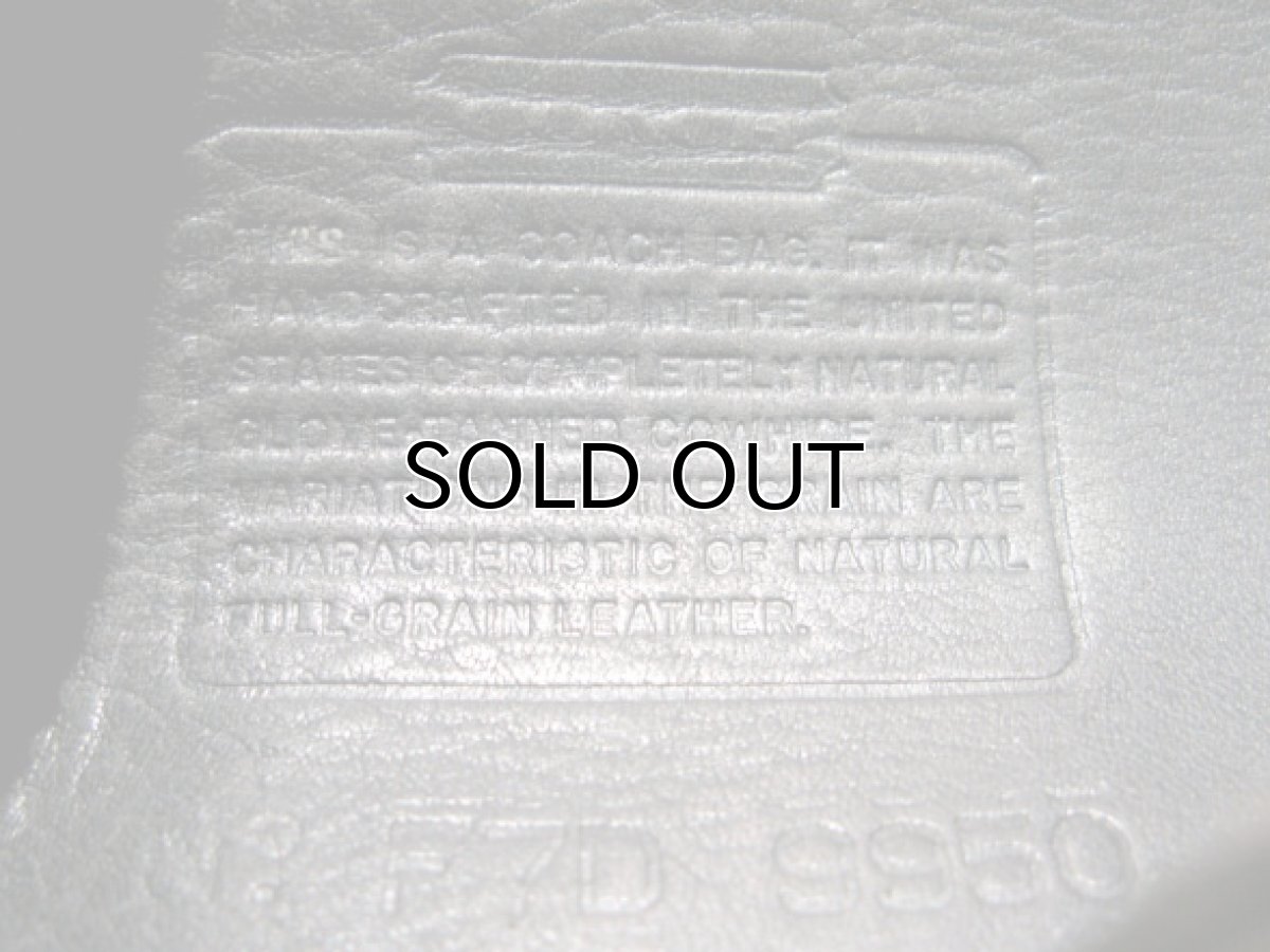 画像5: OLD COACH Leather Shoulder Bag 　BLACK　 made in USA (5)