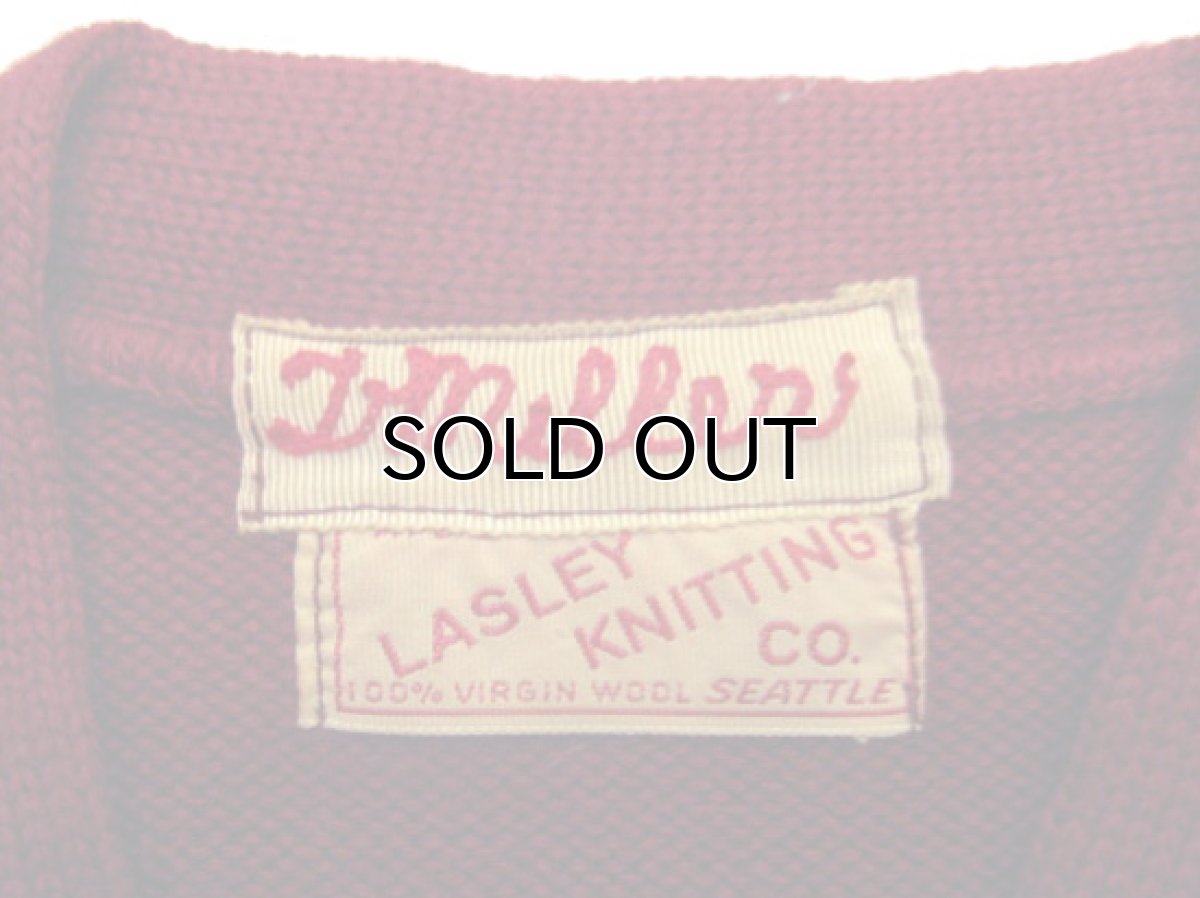 画像5: 1950's "LASLEY KNITTING CO." Lettered Knit Pullover　size S - M  (表記 無し) (5)