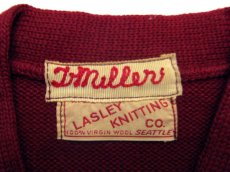 画像5: 1950's "LASLEY KNITTING CO." Lettered Knit Pullover　size S - M  (表記 無し) (5)