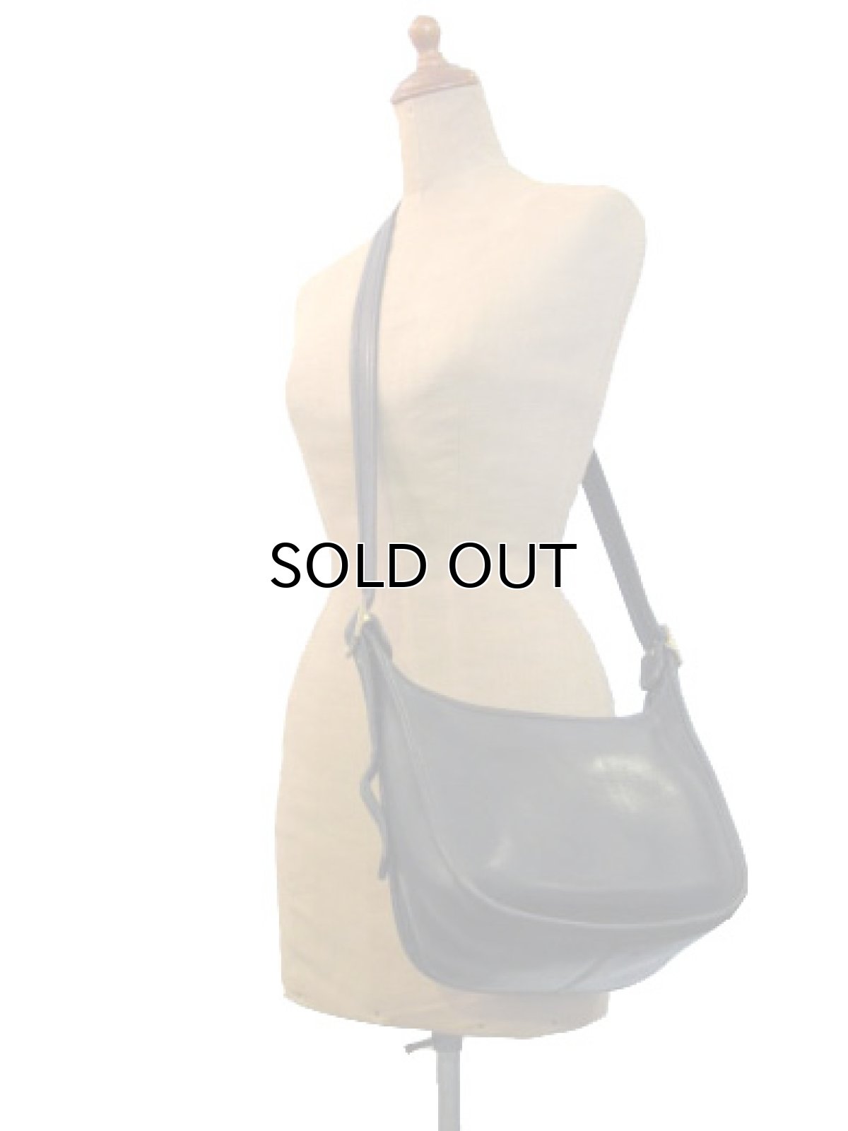 画像2: OLD COACH Leather Shoulder Bag 　BLACK　 made in USA (2)