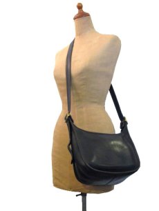 画像2: OLD COACH Leather Shoulder Bag 　BLACK　 made in USA (2)