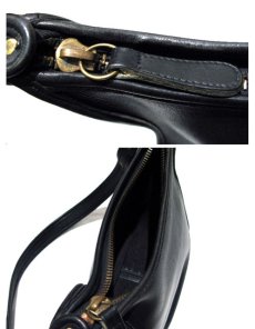 画像3: OLD COACH Leather Shoulder Bag 　BLACK　 made in USA (3)