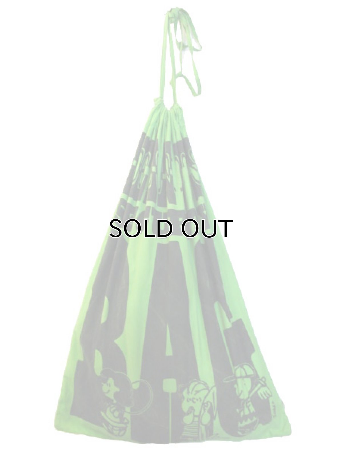 画像3: 1970's UNITED FEATURE SYNDICATE INC. "PEANUTS"  Cotton Bag  GREEN　 85cm x 57.5cm (3)