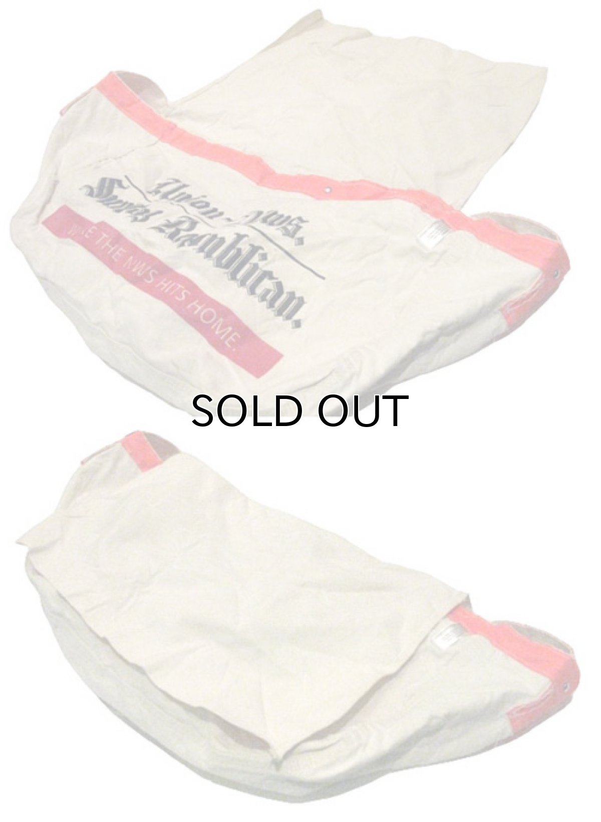 画像3: Cotton Canvas News Paper Bag　 NATURAL / ORANGE (3)