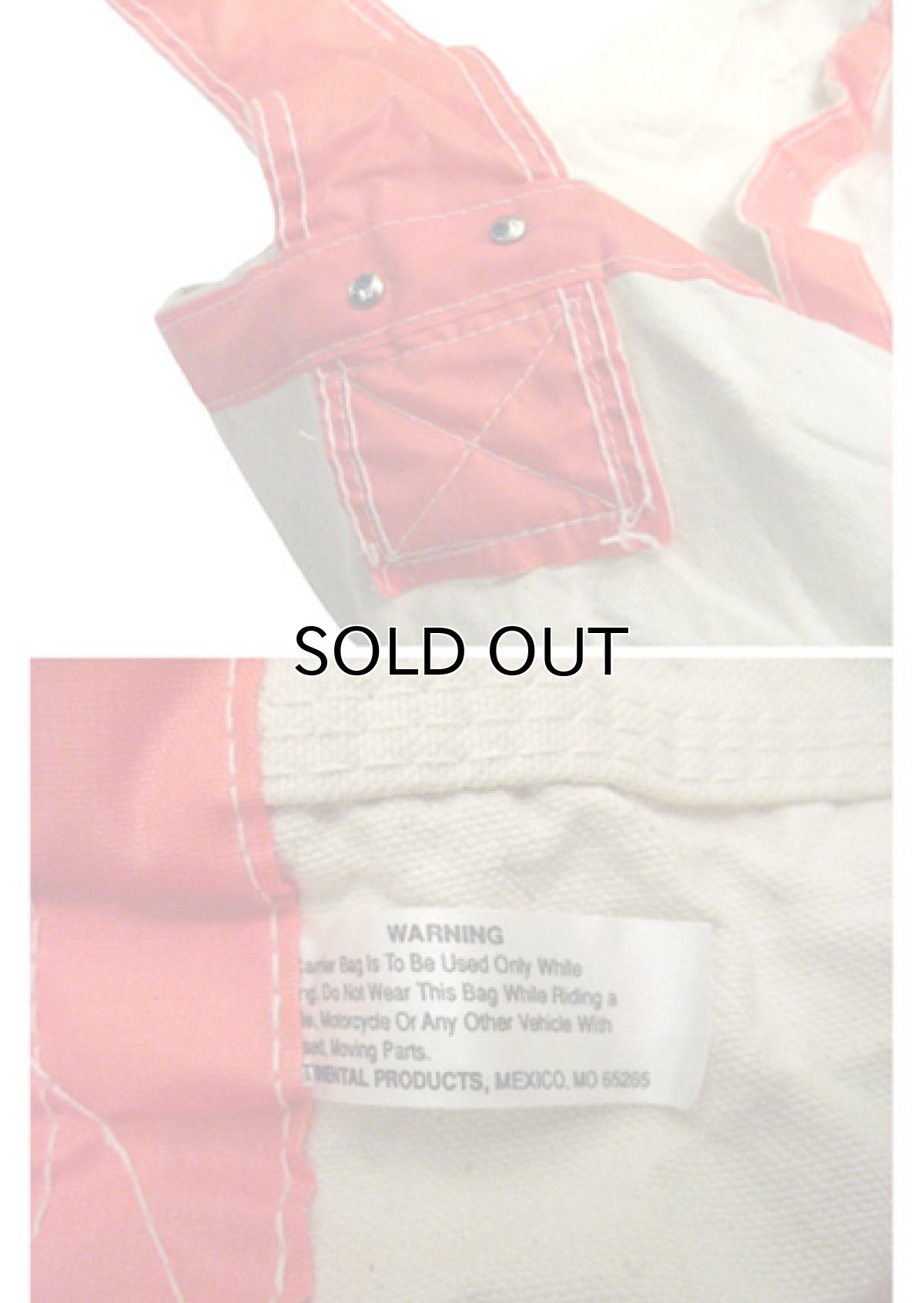 画像5: Cotton Canvas News Paper Bag　 NATURAL / ORANGE (5)