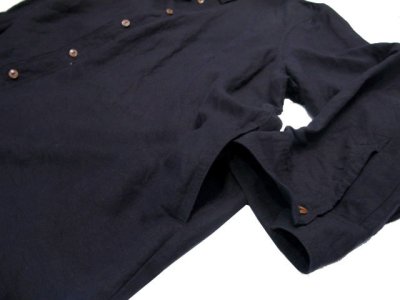 画像1: " Note and Pen the poem " ノートとペン 。 " The Swing Coat " Linen / Rayon　Dark Navy　ONE SIZE