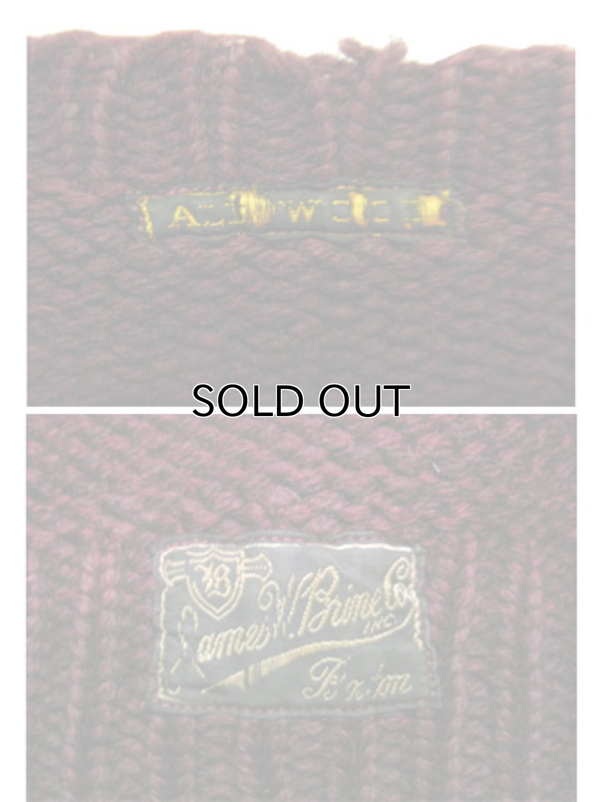 画像5: 1940's "JAMES W. BRINE CO." Lettered Pullover Sweater　size S - M (表記 無し) (5)