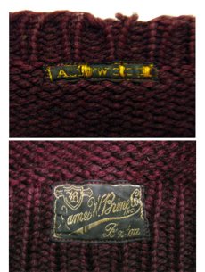 画像5: 1940's "JAMES W. BRINE CO." Lettered Pullover Sweater　size S - M (表記 無し) (5)