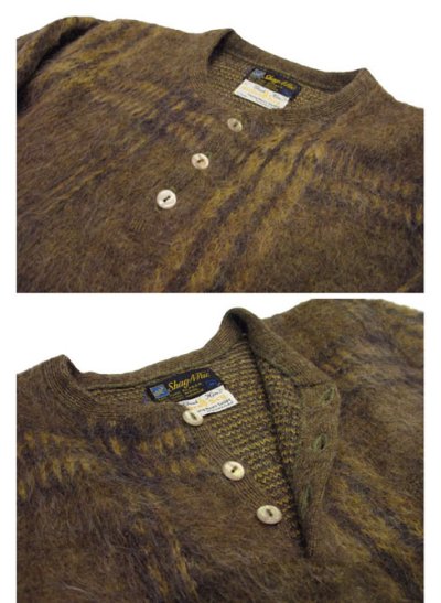 画像2: 1960's "Shag-A-Pac" Mohair Henly Neck Sweater　size S - M (表記 M)