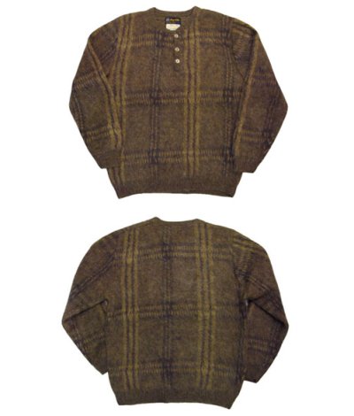 画像1: 1960's "Shag-A-Pac" Mohair Henly Neck Sweater　size S - M (表記 M)