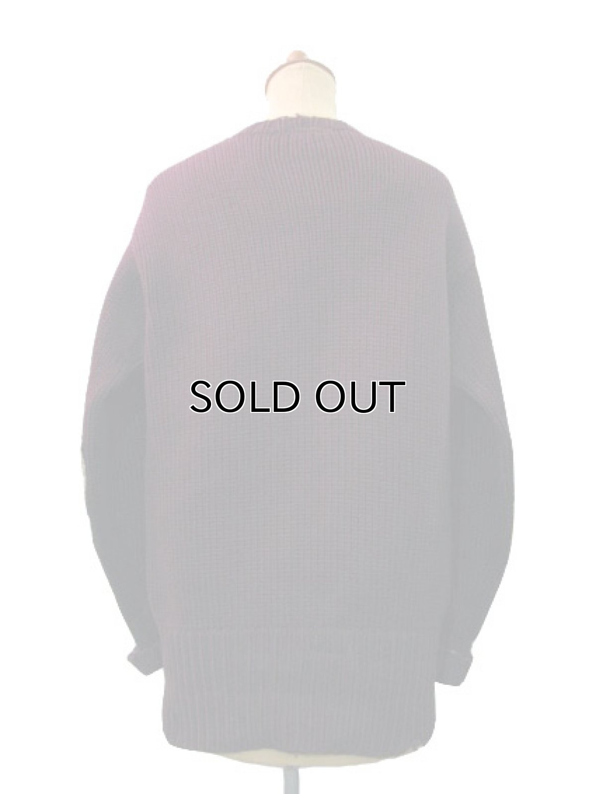 画像2: 1940's "JAMES W. BRINE CO." Lettered Pullover Sweater　size S - M (表記 無し) (2)