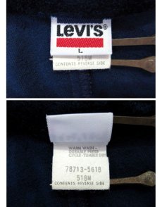 画像4: 1980's Levi's "LA OLYMPIC" Velour Truck Jacket  D.NAVY　size M (表記 L) (4)