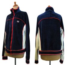 画像2: 1980's Levi's "LA OLYMPIC" Velour Truck Jacket  D.NAVY　size M (表記 L) (2)