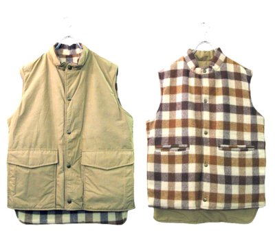 画像1: 1980's "L.L.Bean" Reversible Vest  Wool / 60:40　size M - L  (表記 M)