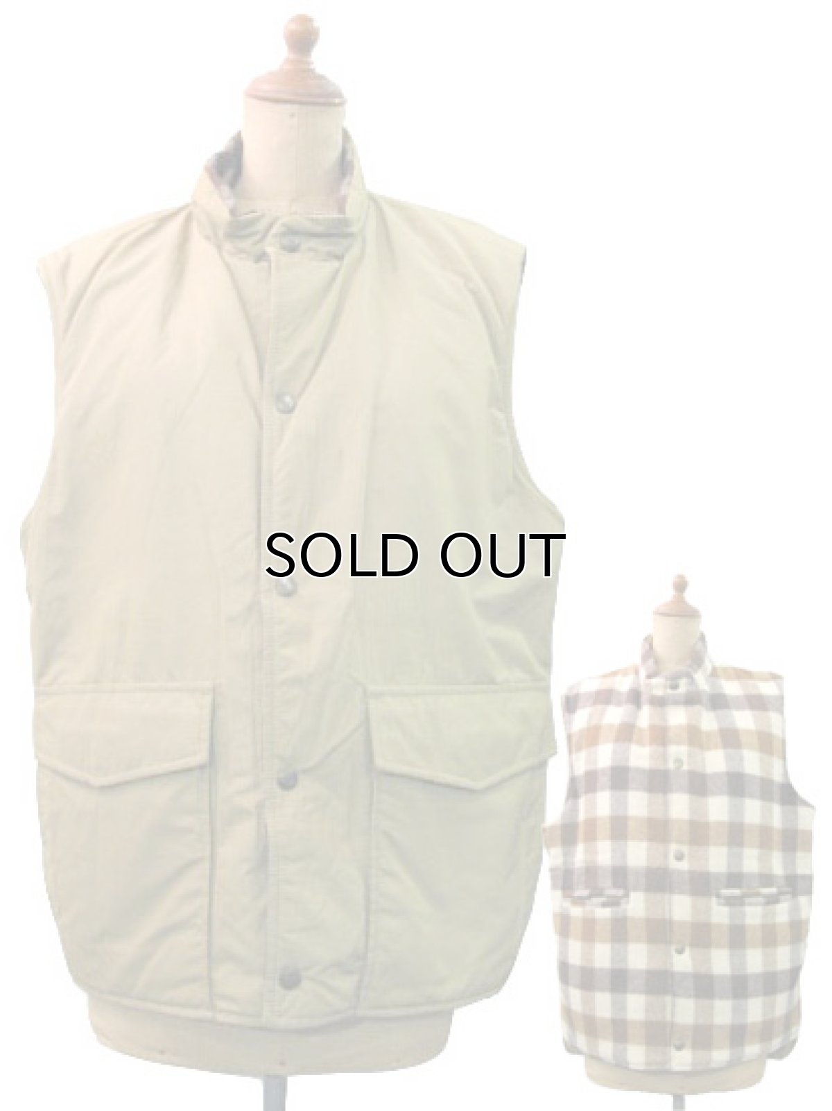 画像1: 1980's "L.L.Bean" Reversible Vest  Wool / 60:40　size M - L  (表記 M) (1)