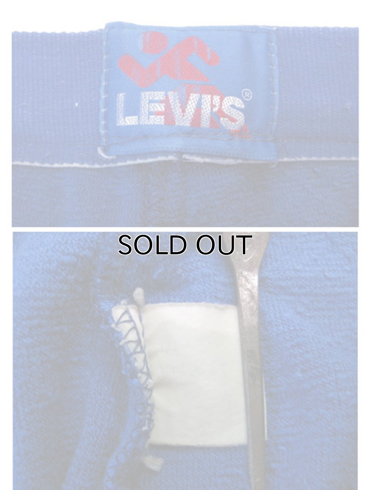 画像3: 1980's Levi's "LA OLYMPIC" Velour Truck Pants  Blue　size M (表記 30) (3)