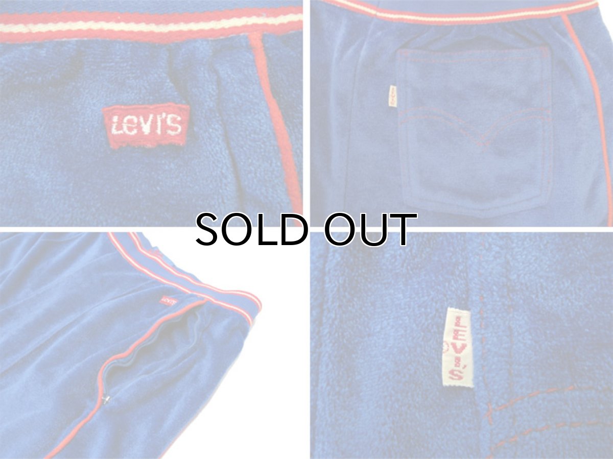 画像4: 1980's Levi's "LA OLYMPIC" Velour Truck Pants  Blue　size M (表記 30) (4)